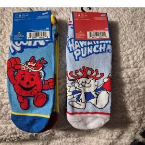 Kool Aid Hawaiian Punch Character Crew Socks Women's New-4 pairs